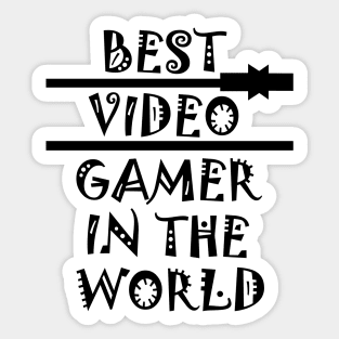 Best Video Gamer Sticker